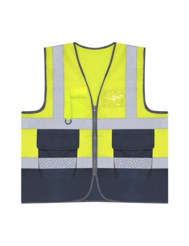 Gilet Réfléchissant Ledger Matières : polyester Taille textile : XL/XXL Couleurs : jaune