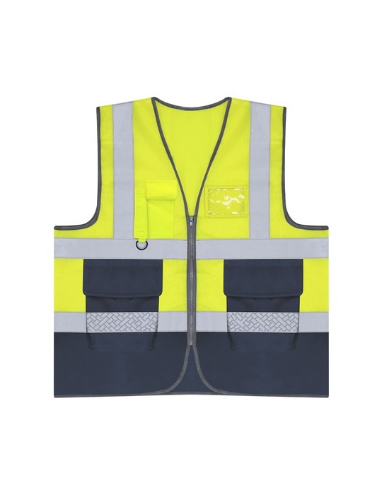 Gilet Réfléchissant Ledger Matières : polyester Taille textile : XL/XXL Couleurs : jaune