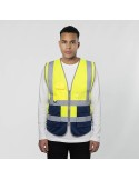 Gilet Réfléchissant Ledger Matières : polyester Taille textile : XL/XXL Couleurs : jaune goodies publicitaire événementiel
