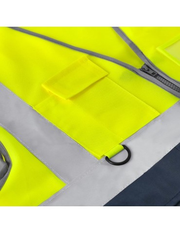 Gilet Réfléchissant Ledger Matières : polyester Taille textile : XL/XXL Couleurs : jaune marquage laser ultra précis