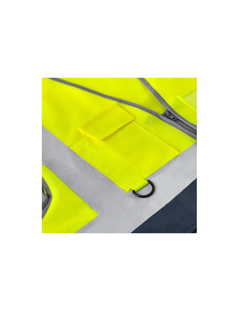 Gilet Réfléchissant Ledger Matières : polyester Taille textile : XL/XXL Couleurs : jaune marquage laser ultra précis
