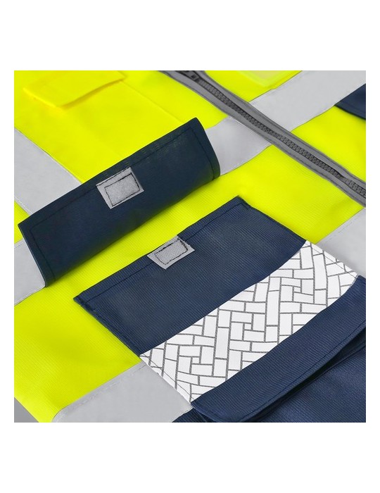 Gilet Réfléchissant Ledger Matières : polyester Taille textile : XL/XXL Couleurs : jaune livraison express 24h 48h