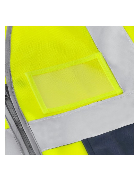 Gilet Réfléchissant Ledger Matières : polyester Taille textile : XL/XXL Couleurs : jaune cadeau collaborateur premium