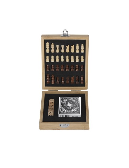 Set Jeu Londox Matières : bambou Couleurs : naturel personnalisable avec votre logo