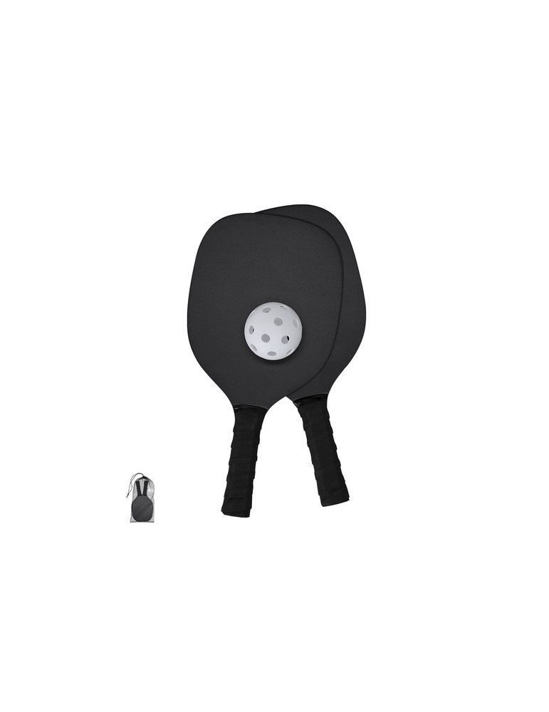 Raquette Pickle Ball Wenop Matières : bois Couleurs : noir