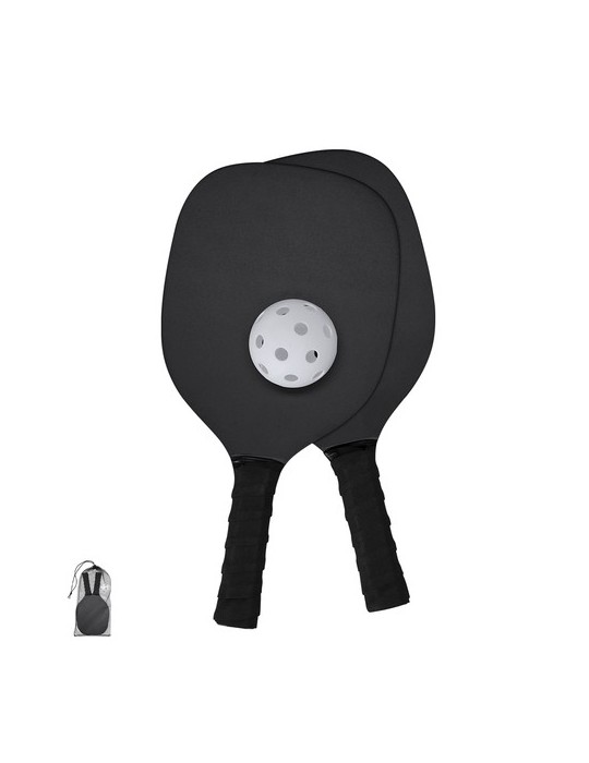 Raquette Pickle Ball Wenop Matières : bois Couleurs : noir