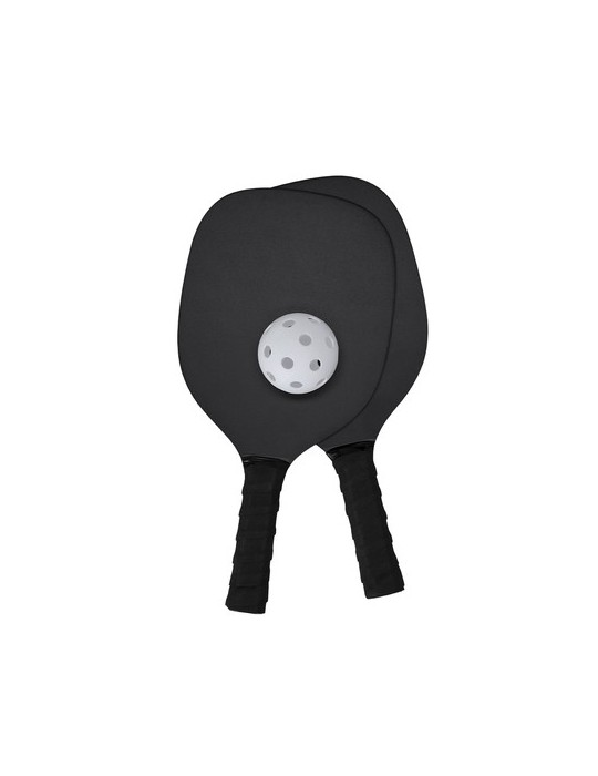 Raquette Pickle Ball Wenop Matières : bois Couleurs : noir personnalisable avec votre logo