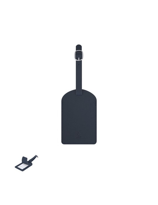 Identificateur Valise Mathiax Couleurs : bleu marine Matières : PU recyclé objet promotionnel éco-responsable