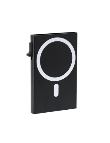 Porte-Cartes Alfek Matières : aluminium Couleurs : noir cadeau entreprise pas cher