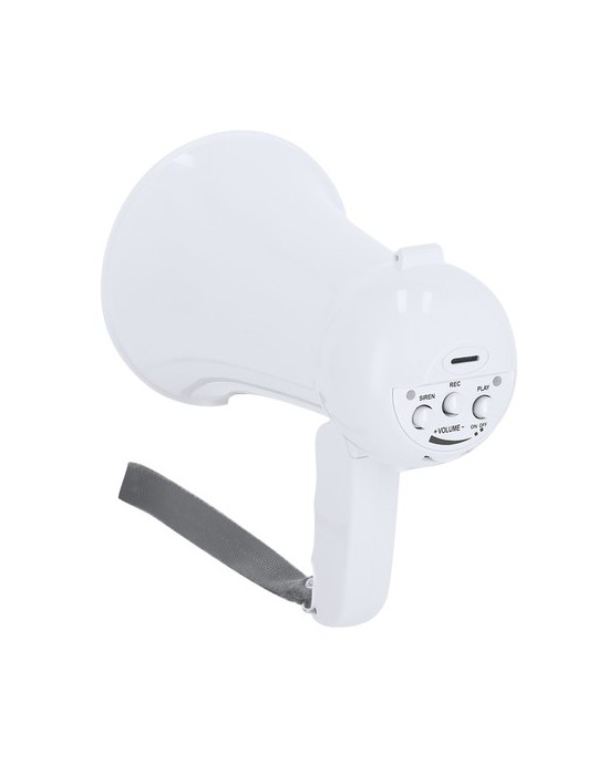 Megaphone Noloen Couleurs : blanc cadeau entreprise pas cher