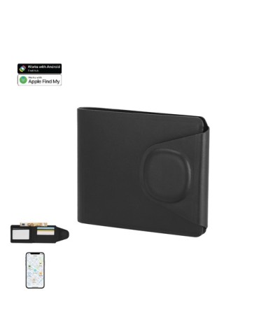 Porte-Cartes Portefeuille Traqueur Nairobix Matières : PU Couleurs : noir