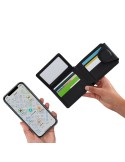 Porte-Cartes Portefeuille Traqueur Nairobix Matières : PU Couleurs : noir marquage laser ultra précis