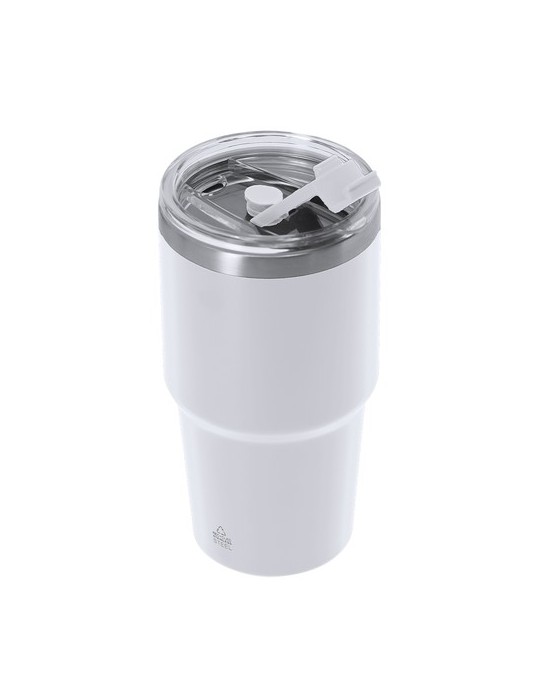 Verre Thermique Vinson Couleurs : blanc Matières : acier inoxydable recyclé goodies entreprise design