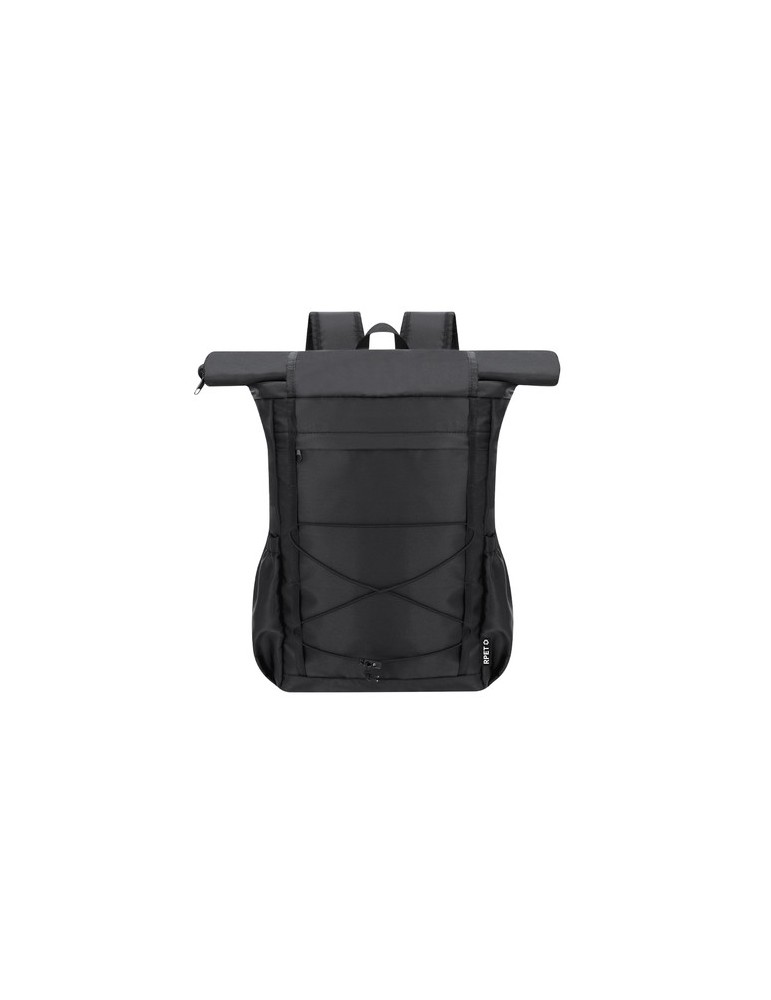 Sac à Dos Zanjur Matières : PET recyclé Couleurs : noir personnalisable avec votre logo