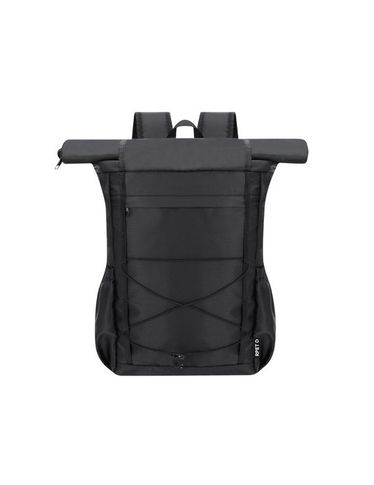 Sac à Dos Zanjur Matières : PET recyclé Couleurs : noir personnalisable avec votre logo