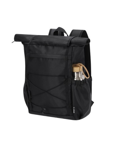Sac à Dos Zanjur Matières : PET recyclé Couleurs : noir cadeau entreprise pas cher