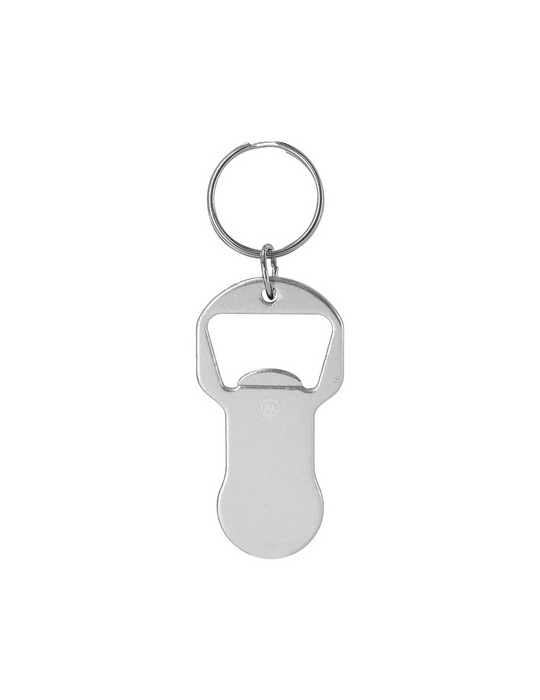 Porte-Clés Monnaie Ouvre Bouteille Belarox Matières : aluminium recyclé  Couleurs : argenté marquage laser ultra précis