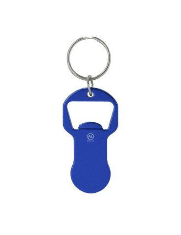 Porte-Clés Monnaie Ouvre Bouteille Belarox Matières : aluminium recyclé  Couleurs : bleu impression haute définition