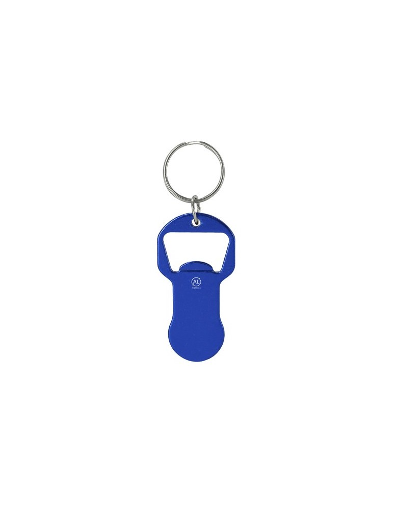 Porte-Clés Monnaie Ouvre Bouteille Belarox Matières : aluminium recyclé  Couleurs : bleu impression haute définition
