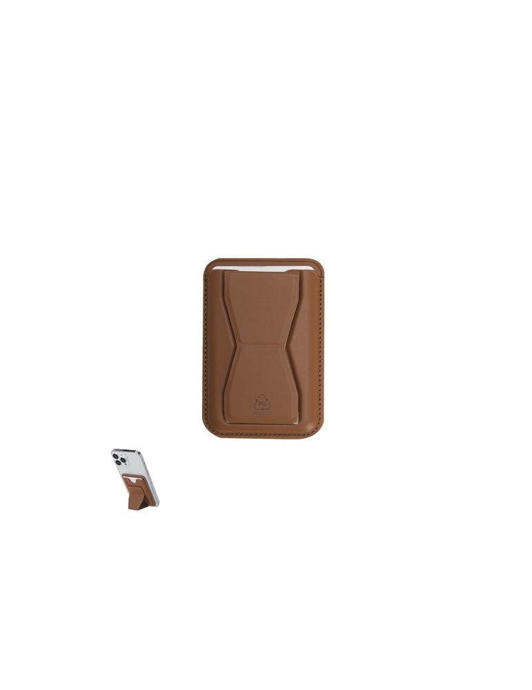 Support Porte-Cartes Stellar Couleurs : marron Matières : PU recyclé livraison express 24h 48h