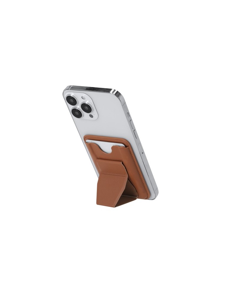Support Porte-Cartes Stellar Couleurs : marron Matières : PU recyclé goodies entreprise design