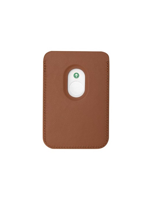 Support Porte-Cartes Stellar Couleurs : marron Matières : PU recyclé impression logo haute qualité