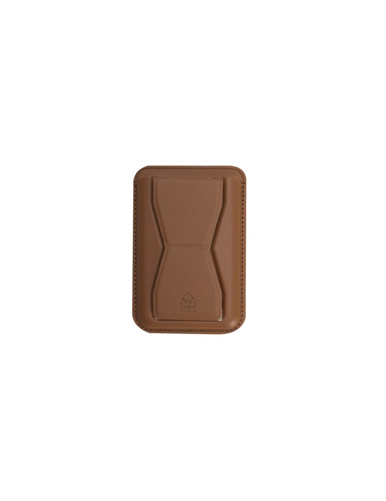 Support Porte-Cartes Stellar Couleurs : marron Matières : PU recyclé marquage laser ultra précis