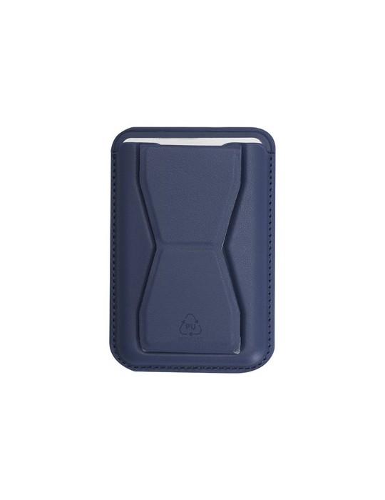 Support Porte-Cartes Stellar Couleurs : bleu marine Matières : PU recyclé cadeau entreprise pas cher