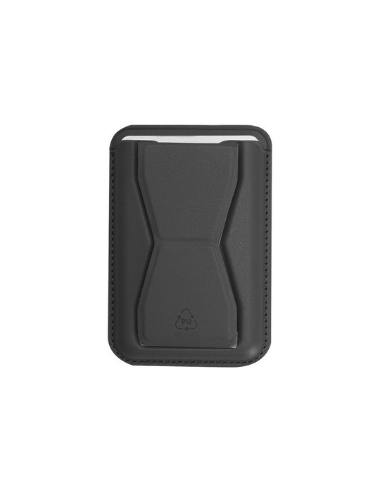 Support Porte-Cartes Stellar Couleurs : noir Matières : PU recyclé personnalisable avec votre logo