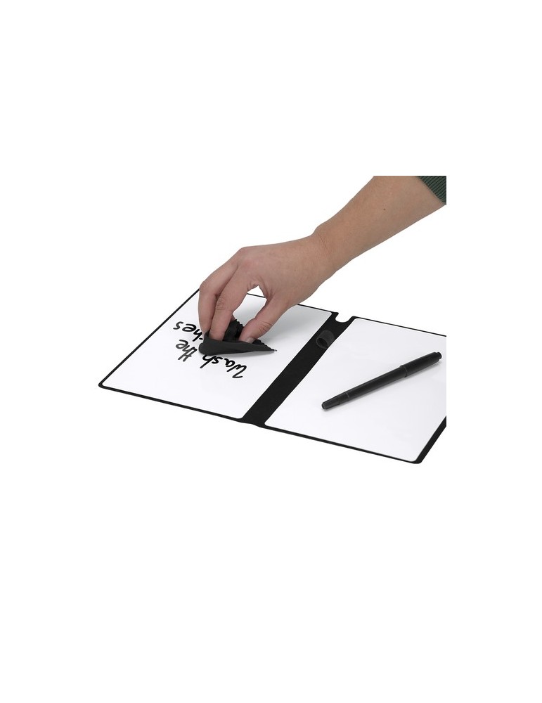 Bloc Notes Ardoise Komar Matières : PU Couleurs : noir cadeau entreprise pas cher