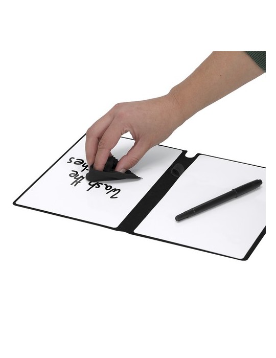 Bloc Notes Ardoise Komar Matières : PU Couleurs : noir cadeau entreprise pas cher