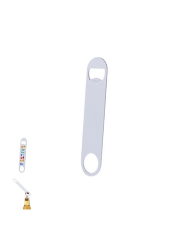 Ouvre Bouteille  Sublimation Tremix Matières : acier inoxydable Couleurs : blanc