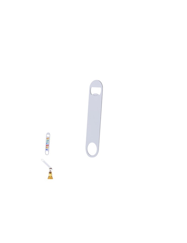 Ouvre Bouteille  Sublimation Tremix Matières : acier inoxydable Couleurs : blanc