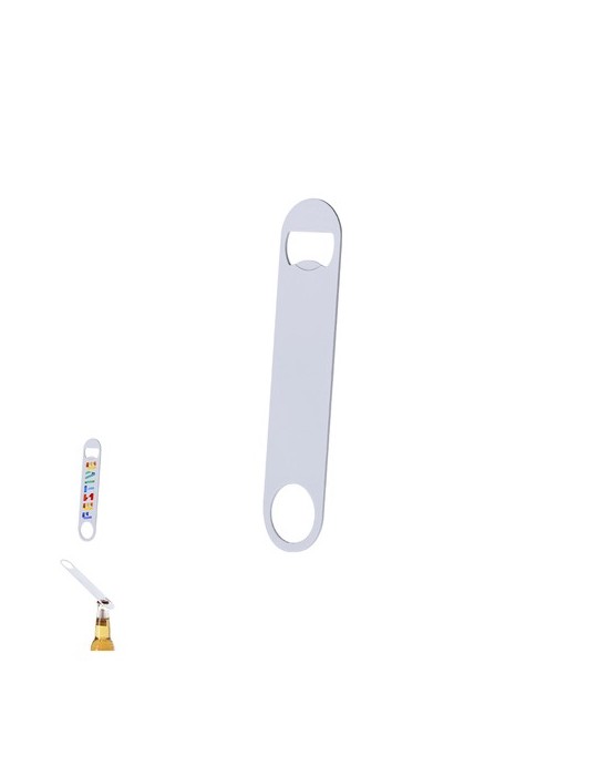 Ouvre Bouteille  Sublimation Tremix Matières : acier inoxydable Couleurs : blanc