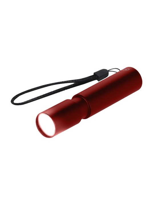 Lampe Tortol Matières : aluminium recyclé  Couleurs : rouge goodies publicitaire événementiel