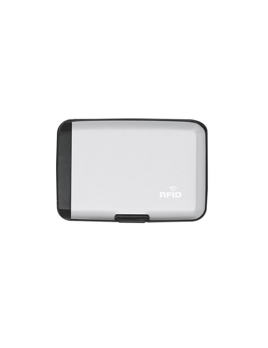Porte-Cartes Power Bank Chefler Matières : aluminium Couleurs : argenté personnalisable avec votre logo