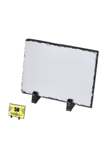 Plaque Sublimation Dirkal Matières : ardoise Couleurs : blanc