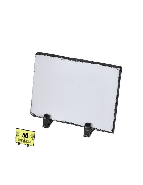 Plaque Sublimation Dirkal Matières : ardoise Couleurs : blanc