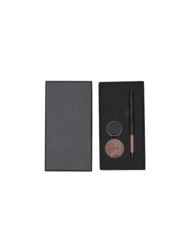 Set Lonlok Matières : bois Couleurs : noir personnalisable avec votre logo