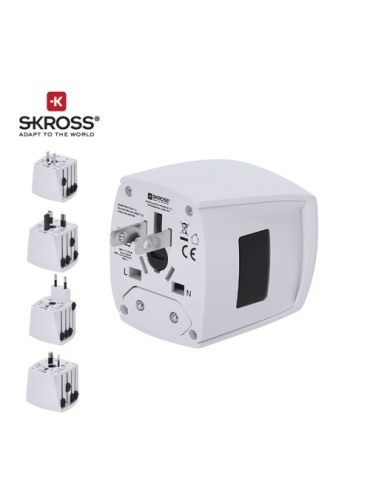Adaptateur Voyage Universel Skross MUV MICRO Couleurs : blanc