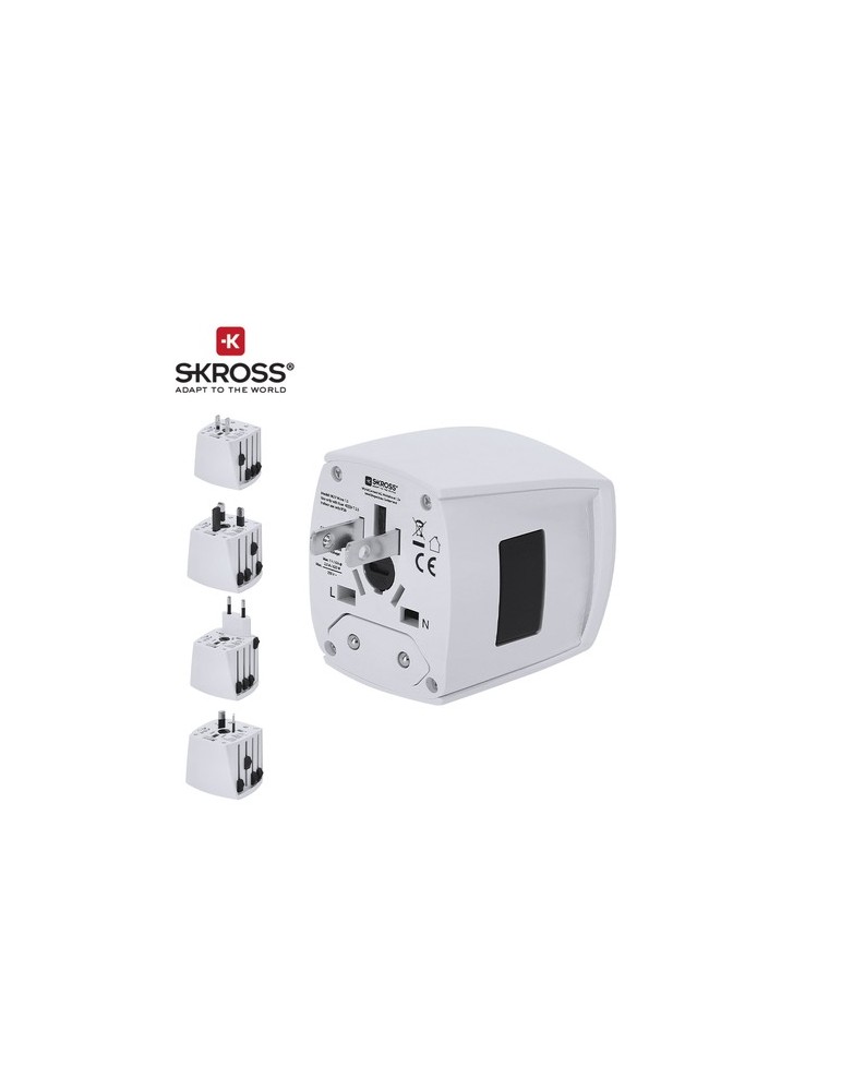 Adaptateur Voyage Universel Skross MUV MICRO Couleurs : blanc