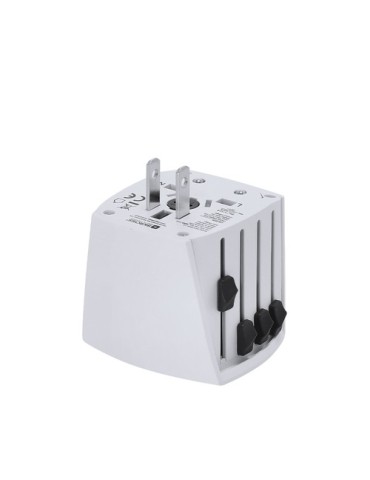 Adaptateur Voyage Universel Skross MUV MICRO Couleurs : blanc marquage laser ultra précis