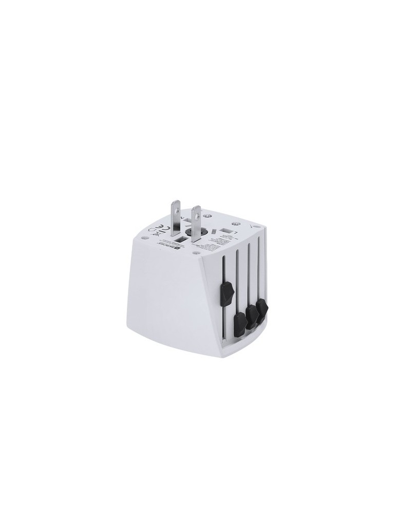 Adaptateur Voyage Universel Skross MUV MICRO Couleurs : blanc marquage laser ultra précis
