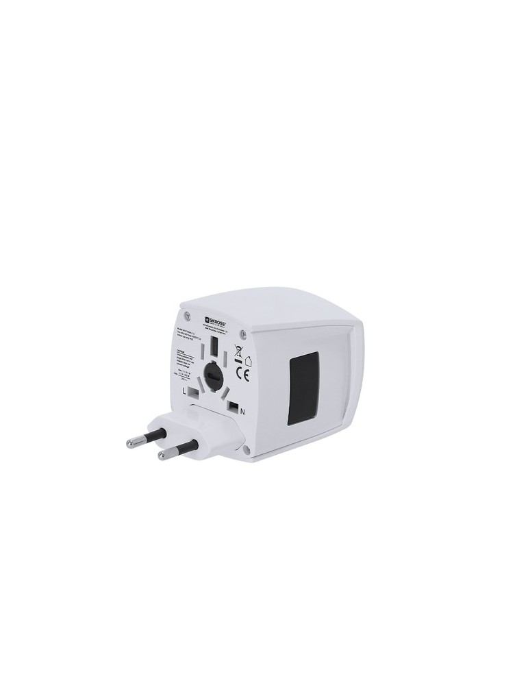Adaptateur Voyage Universel Skross MUV MICRO Couleurs : blanc livraison express 24h 48h