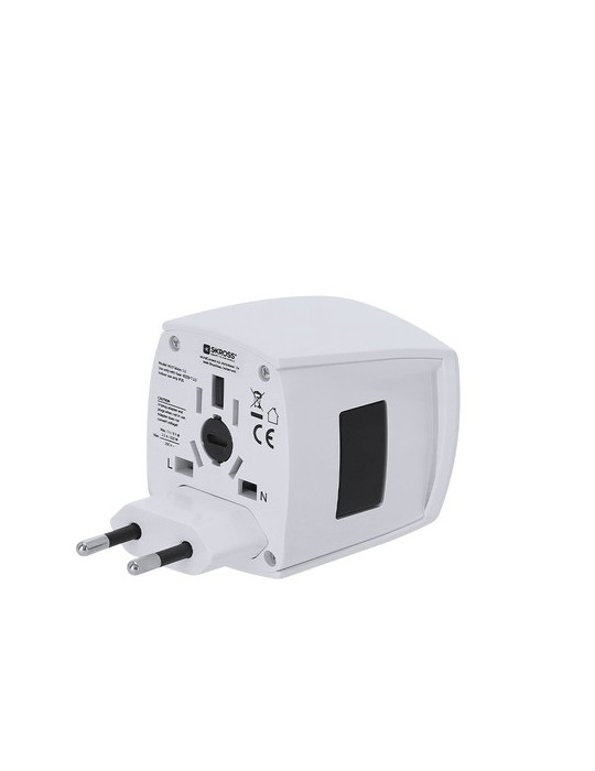 Adaptateur Voyage Universel Skross MUV MICRO Couleurs : blanc livraison express 24h 48h