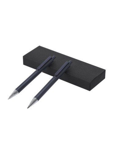 Set Foract Matières : aluminium recyclé  Couleurs : bleu marine marquage laser ultra précis