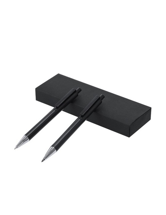 Set Foract Matières : aluminium recyclé  Couleurs : noir personnalisable avec votre logo