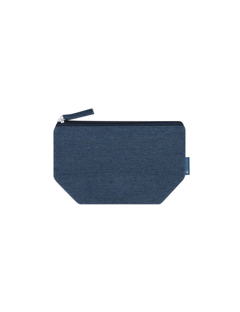 Nécessaire Zinnia Couleurs : bleu Matières : jean recyclé personnalisable avec votre logo