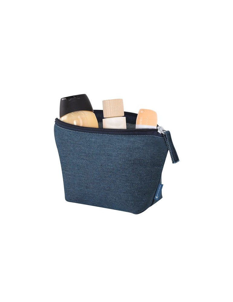 Nécessaire Zinnia Couleurs : bleu Matières : jean recyclé impression haute définition