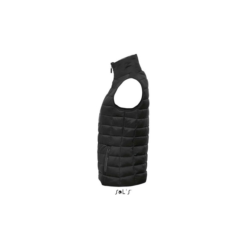 Gilet Bodywarmer Femme Personnalisé Éco-responsable - WAVE Taille textile : S Couleurs : noir impression haute définition